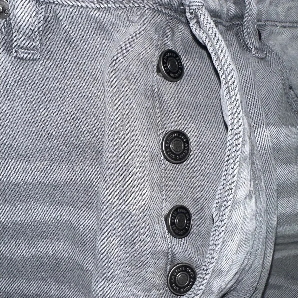 KanCan Alessia Ultra High Rise 90's Flare Light Gray Denim Jeans Size 9 - Picture 9 of 9